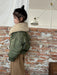 Bomber jacket with teddy collar – elasticated cuffs, zip fastening | Girls