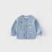 Baby & toddler baseball jacket – dog embroidery, button fastening | autumn