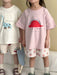 T-shirt with dino print – soft cotton, relaxed fit | for babies and children