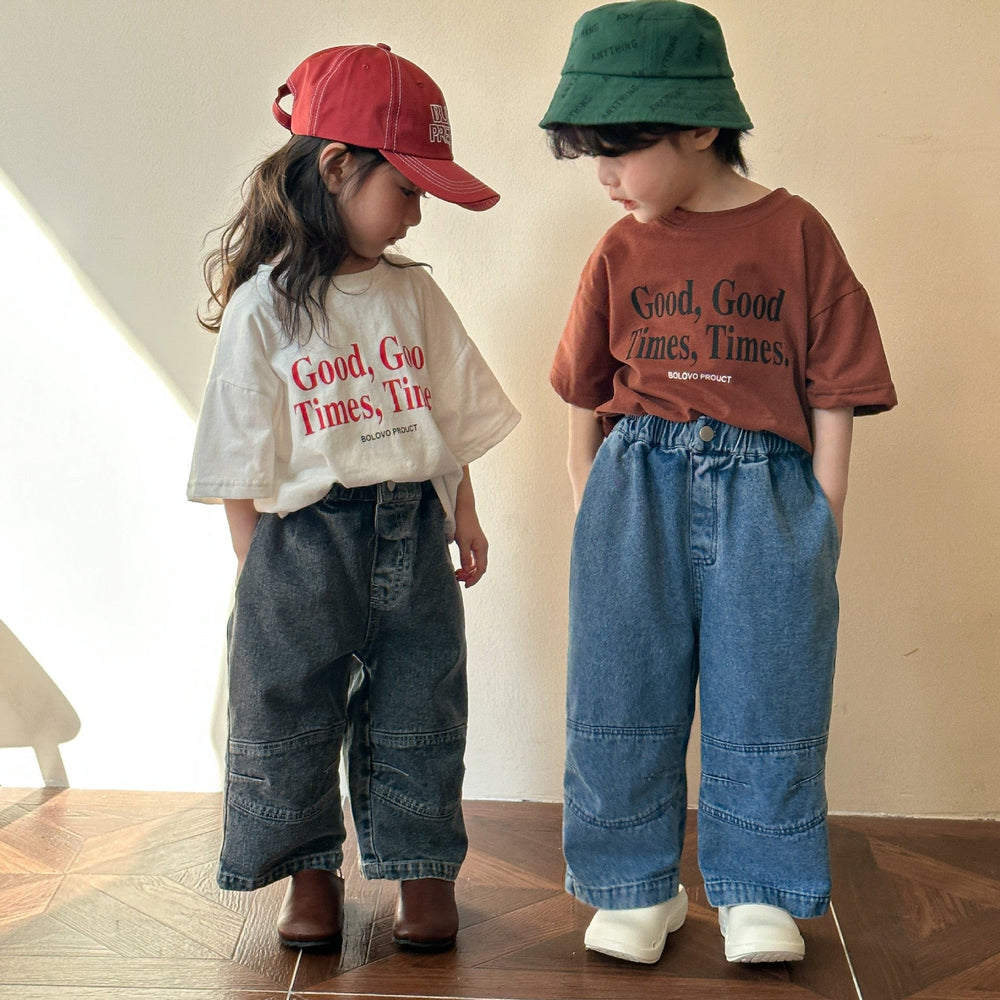 T-shirt with Good Times print – soft cotton, relaxed fit | unisex kids