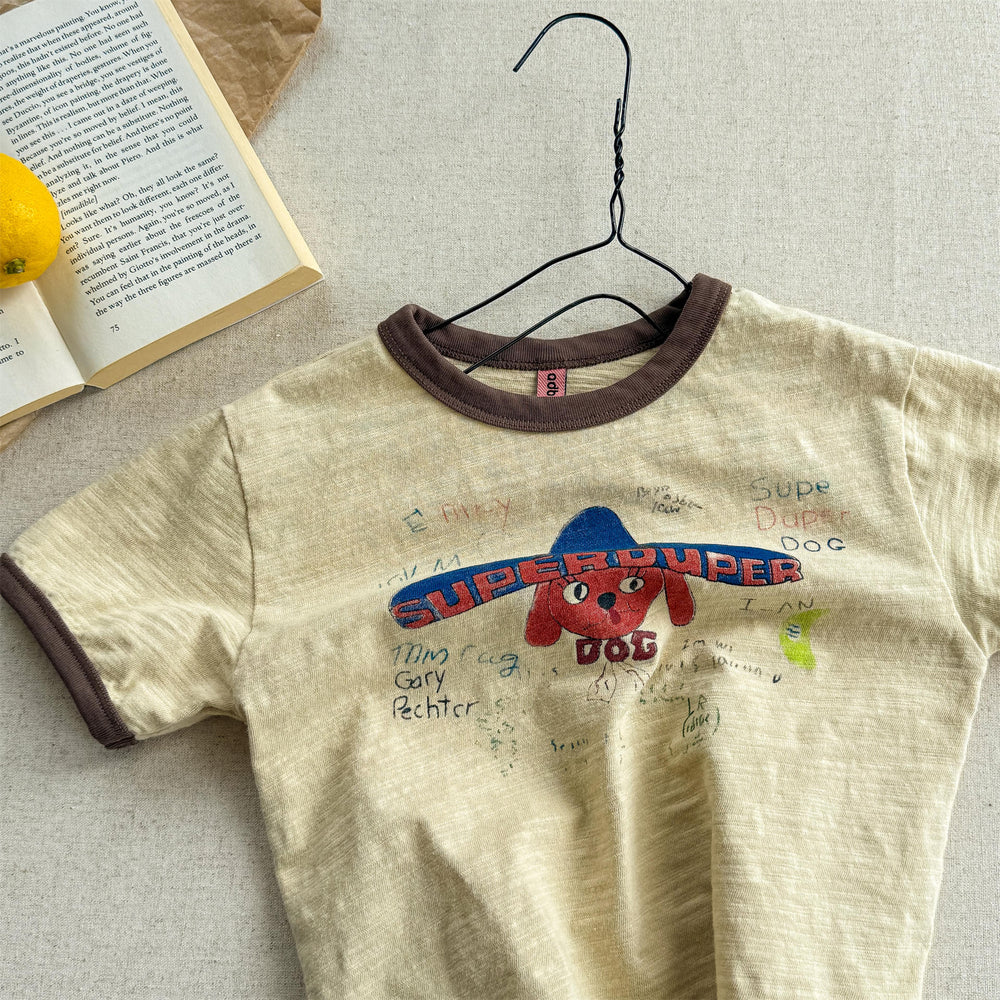 Kids' dog print T-shirt in soft cotton – playful design, comfortable fit | boys & girls