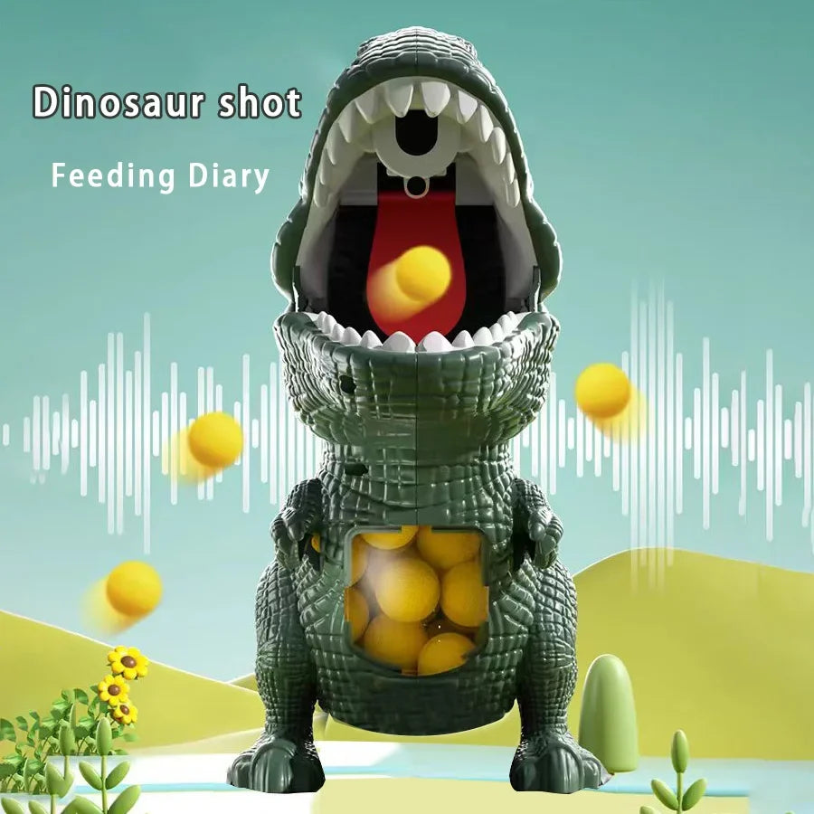 T-Rex ball shooter with foam balls – safe play, hours of fun | kids' dinosaur toy