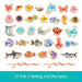 Magnetic wooden fishing game with sea animals – boosts fine motor skills | Montessori toy