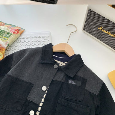 Denim jacket with classic design – durable cotton, versatile styling | kids