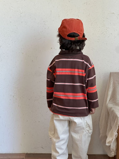 Striped polo shirt with classic collar – soft cotton, easy to style | boys and girls