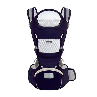 Baby carrier offers ergonomic hip seat support – 6 positions, adjustable, breathable | for parents