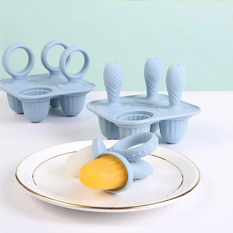 5-piece baby teether set – BPA-free silicone with handle grip | Teething toys