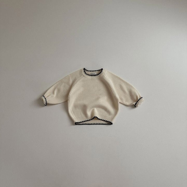 Knitted jumper with retro pattern – soft, warm and durable | girls