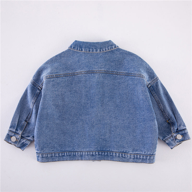 Classic denim jacket with timeless design – durable, versatile, comfortable fit | kids jacket