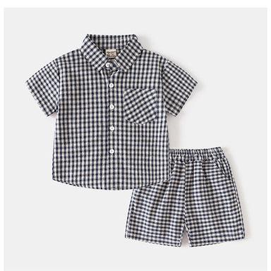 Summer outfit set with soft cotton – T-shirt, shorts & elastic waist | Unisex kids