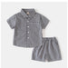 Summer outfit set with soft cotton – T-shirt, shorts & elastic waist | Unisex kids
