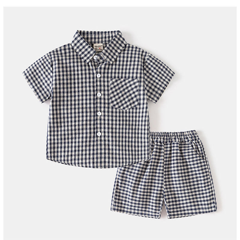 Summer outfit set with soft cotton – T-shirt, shorts & elastic waist | Unisex kids