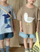 Kids' animal print t-shirt – shark or seagull design | Soft cotton for baby & toddler