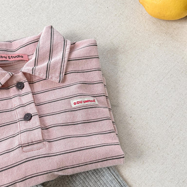 Striped polo shirt – soft cotton, comfortable fit | Unisex kids