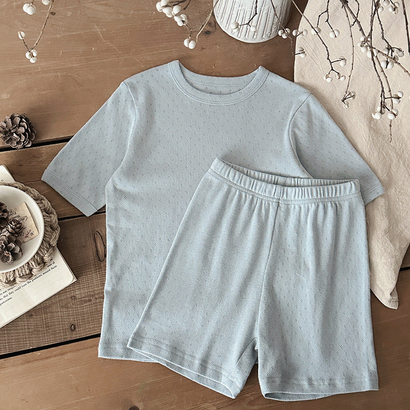 Cotton summer set with T-shirt and shorts – soft, breathable, unisex | Baby & toddler
