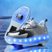 LED trainers with wheels – light-up soles, 2-in-1 walk and roll | kids' skate shoes