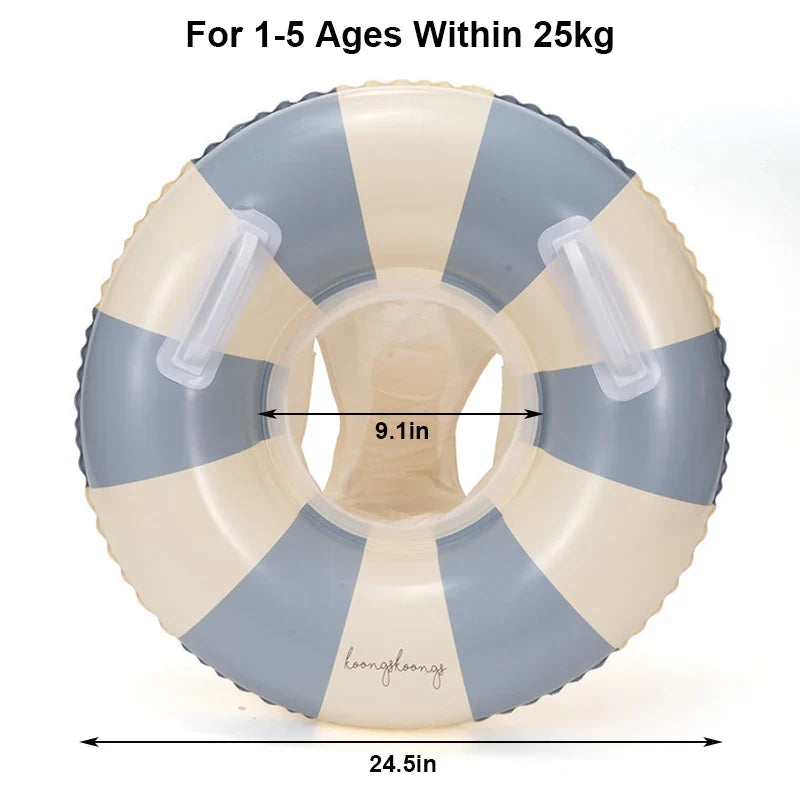 Baby swim ring with sun canopy – inflatable float | Up to 25kg