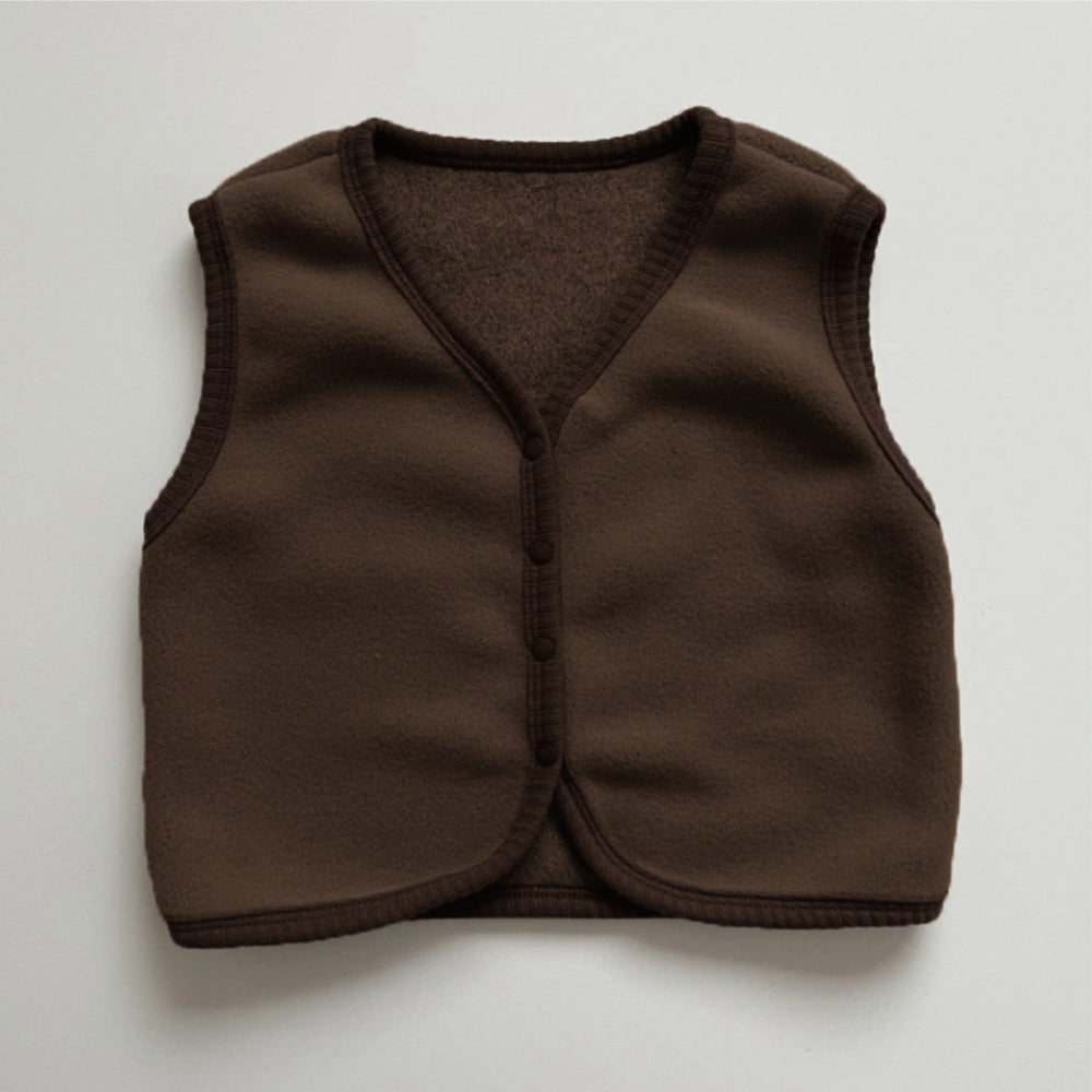 Fleece gilet for babies – soft, warm and easy to put on | 0–2 years