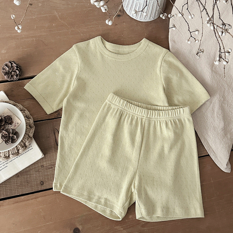 Cotton summer set with T-shirt and shorts – soft, breathable, unisex | Baby & toddler