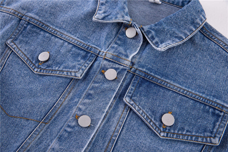 Classic denim jacket with timeless design – durable, versatile, comfortable fit | kids jacket