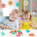Wooden dinosaur puzzle with chunky knobs – colourful, educational, hidden surprises | toddlers