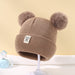 Warm baby beanie with pompom – soft, stretchy, cosy | winter hat