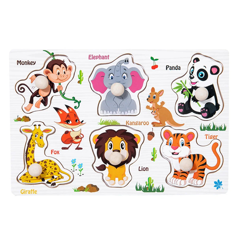 Wooden Montessori puzzle – educational toy, 10 themes | Kids