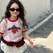 Kids' dog print T-shirt in soft cotton – playful design, comfortable fit | boys & girls