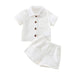 Breathable linen summer set for toddlers – soft, lightweight, easy to wear | baby outfits