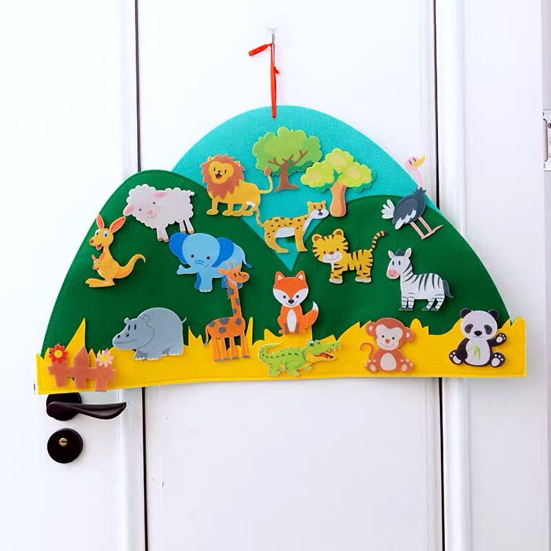 Felt learning board boosts creativity – storytelling, shapes, fine motor skills | for children