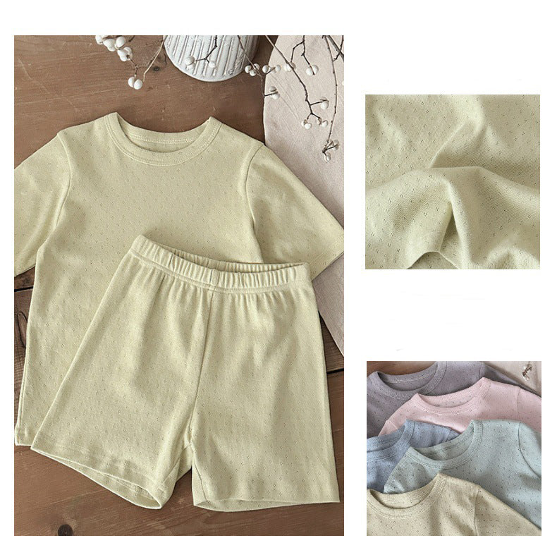 Cotton summer set with T-shirt and shorts – soft, breathable, unisex | Baby & toddler