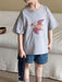 T-shirt with dino print – soft cotton, relaxed fit | for babies and children