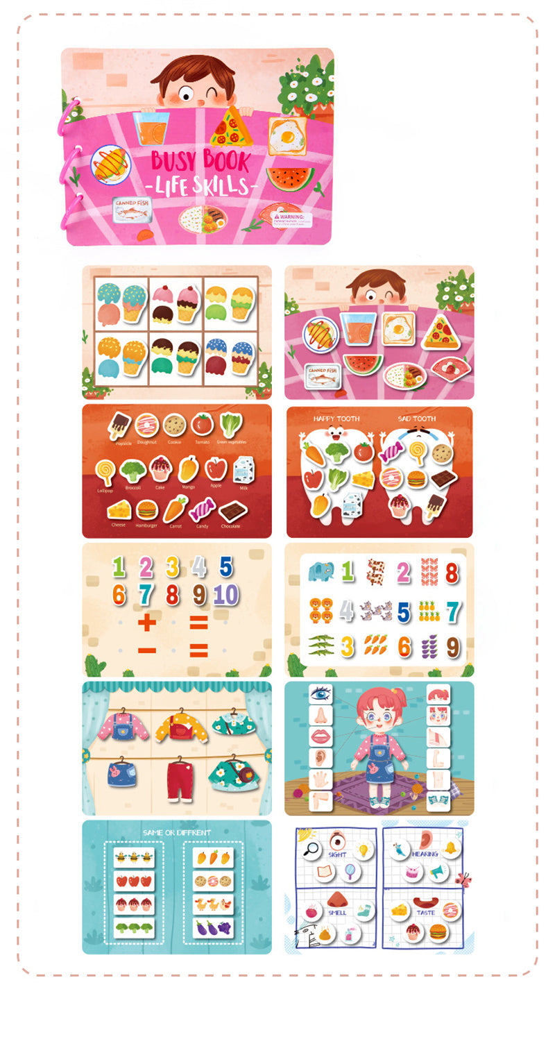 Montessori activity book sparks curiosity – Puzzles, lacing games & motor skills | Kids