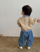 Baby and toddler baseball jacket with patchwork design – elastic cuffs | unisex autumn wear