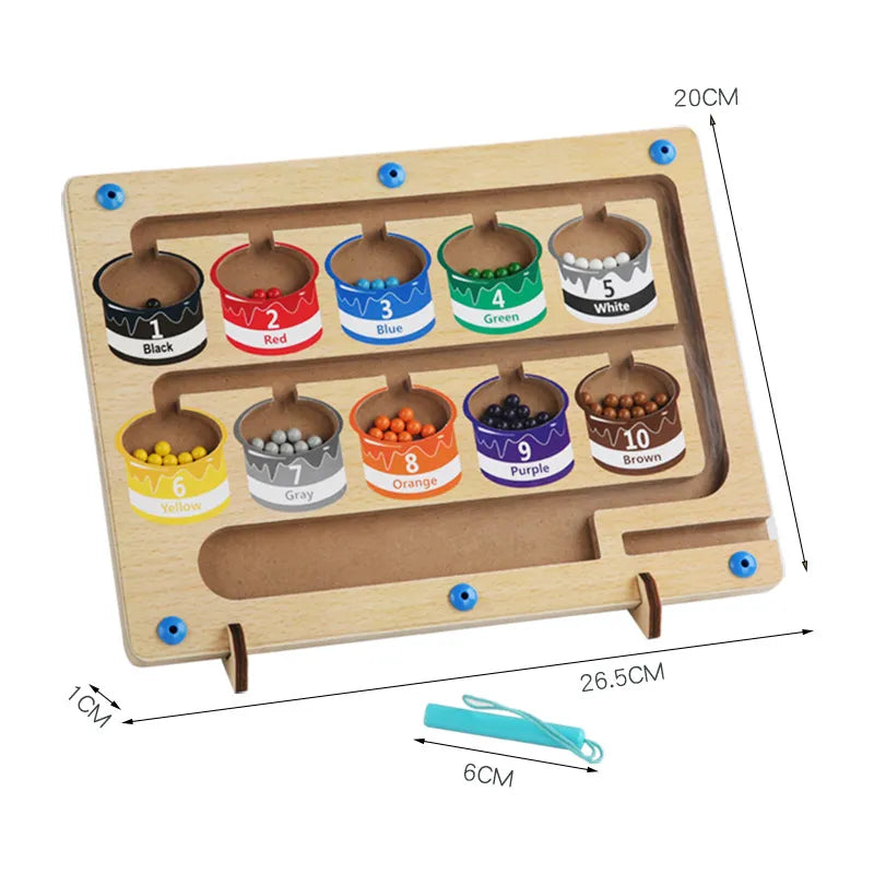 Magnetic learning board builds colour and counting skills – Montessori-inspired | Toddlers