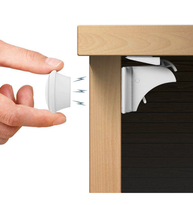 Invisible magnetic child lock – drill-free, strong magnet, child-safe | cabinet & drawer locks