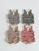 Striped summer set with bear embroidery – soft, stretchy, elastic waist | baby & toddler