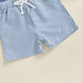 Summer set with printed t-shirt and striped shorts – soft, breathable | Baby & toddler