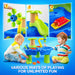 Sand and water table with 3-in-1 outdoor play – accessories, stimulates development | kids toy