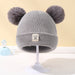 Warm baby beanie with pompom – soft, stretchy, cosy | winter hat
