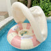 Baby swim ring with sun canopy – inflatable float | Up to 25kg