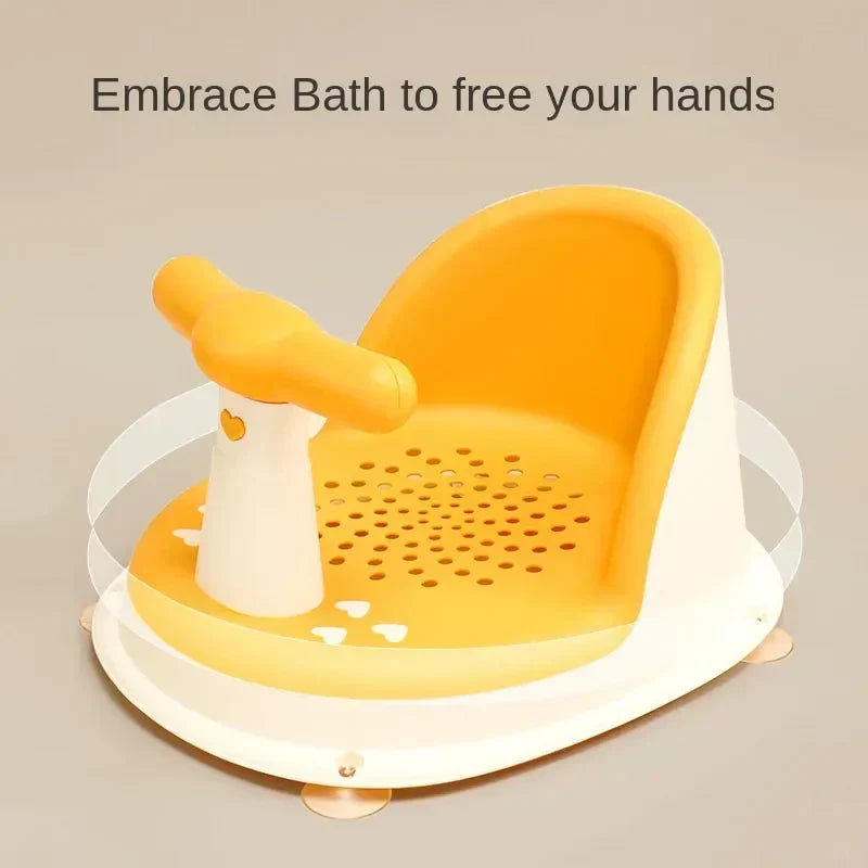 Ergonomic baby bath seat with non-slip suction cups – safe, comfortable, from 6 months | for babies