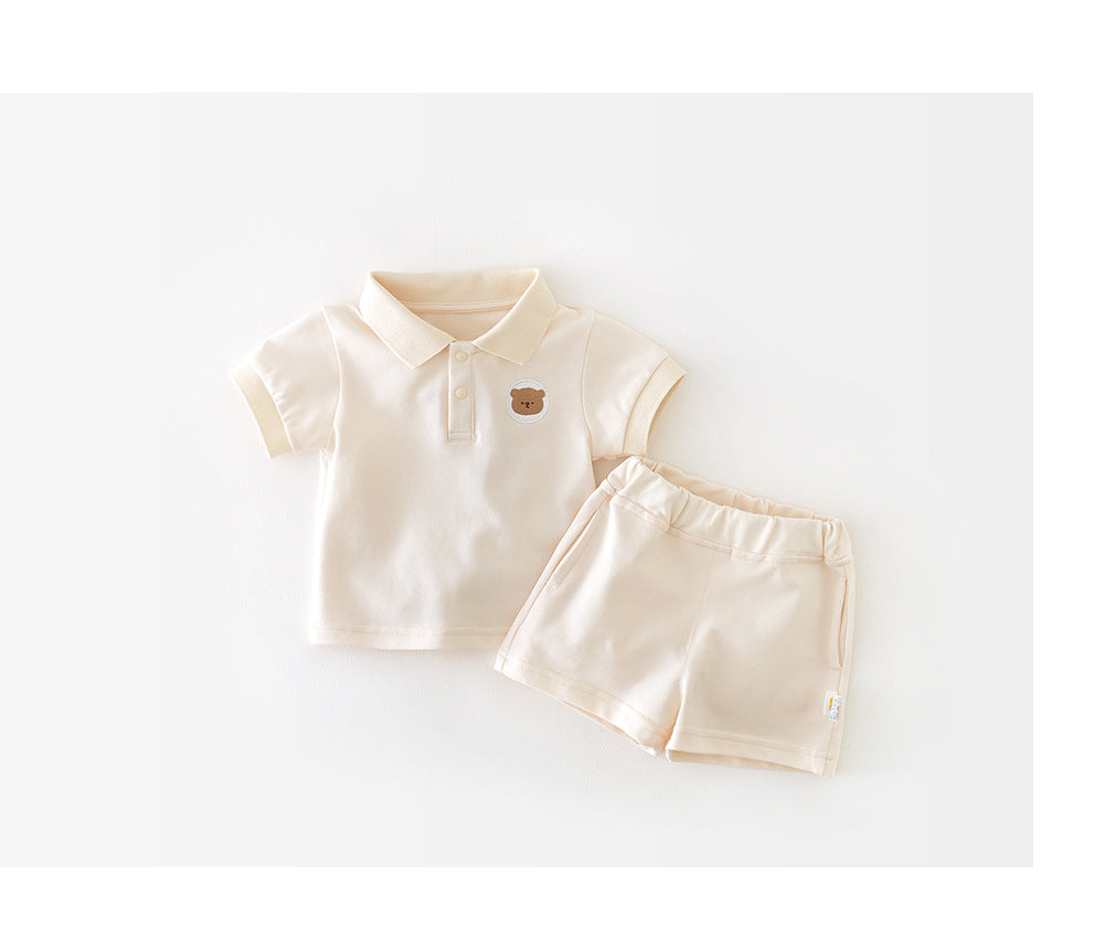 Baby summer set keeps little ones cool – soft cotton, elastic waist | 0–3 years