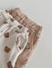 Ribbed baby outfit with bear print – soft, breathable, unisex | Two-piece set