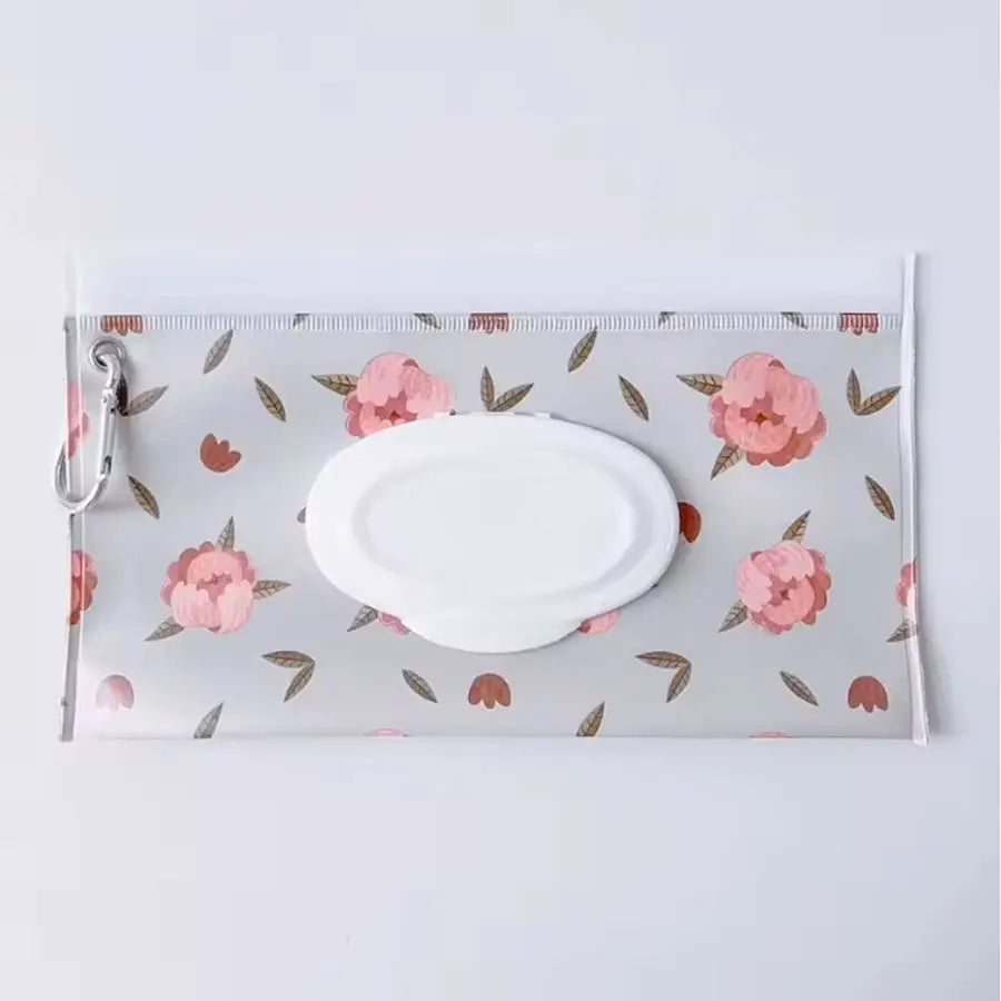 Baby wipes holder – compact, water-resistant & travel-friendly | for pushchairs & nappy bags