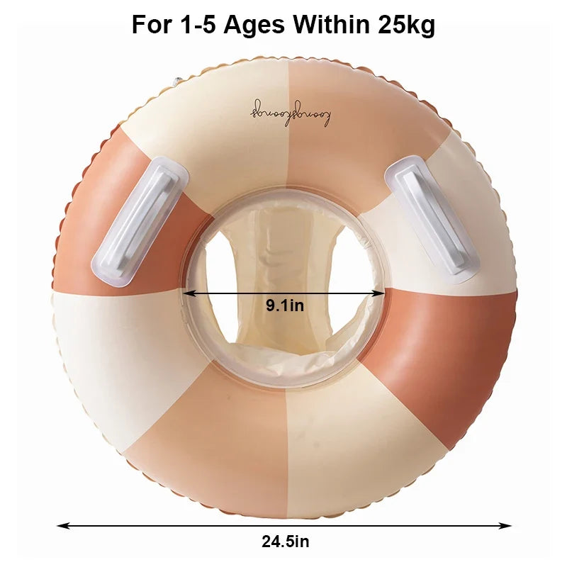 Baby swim ring with sun canopy – inflatable float | Up to 25kg