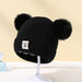 Warm baby beanie with pompom – soft, stretchy, cosy | winter hat