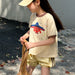 Kids' dog print T-shirt in soft cotton – playful design, comfortable fit | boys & girls