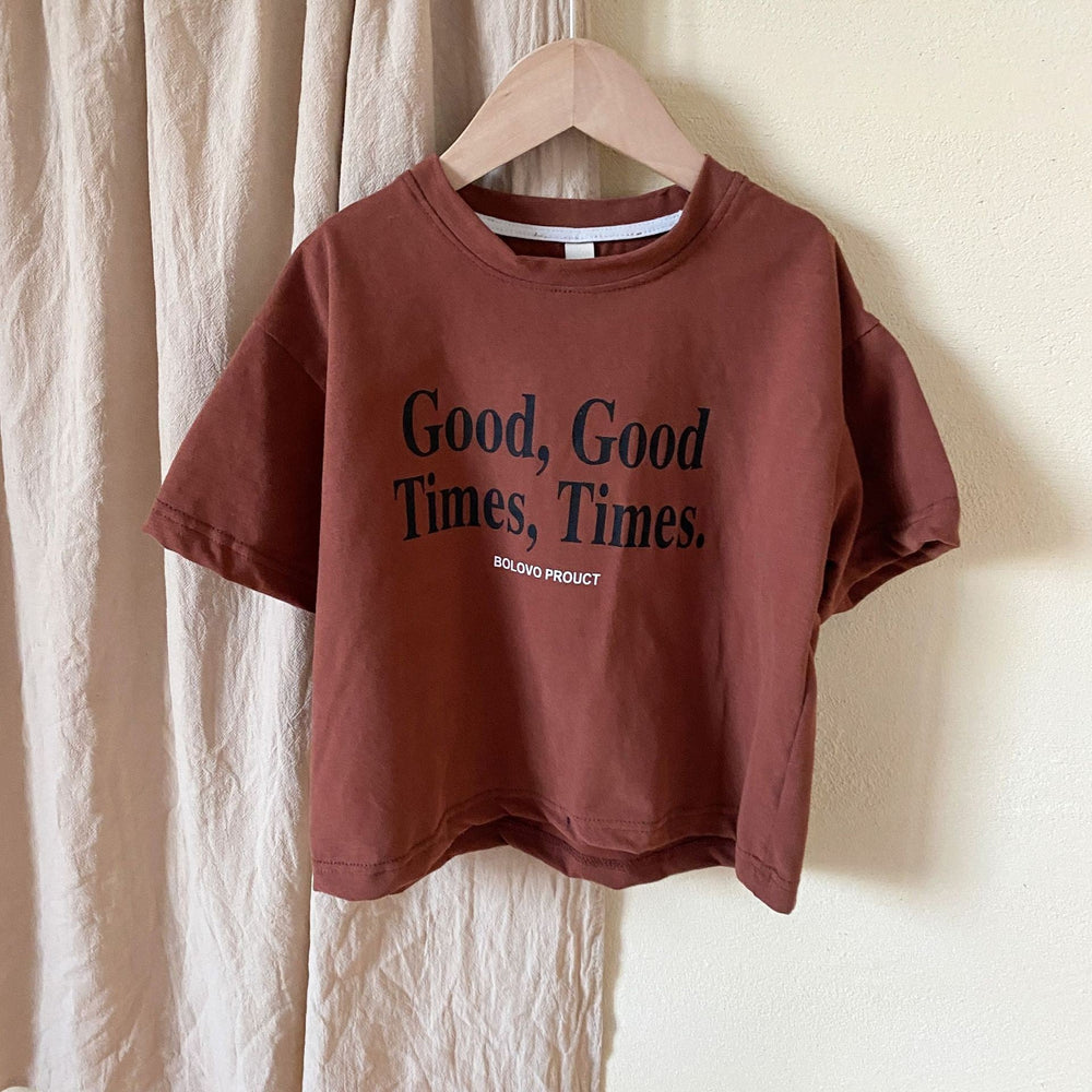 T-shirt with Good Times print – soft cotton, relaxed fit | unisex kids