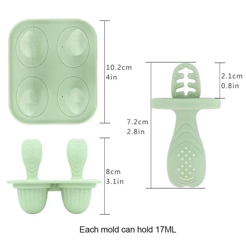 5-piece baby teether set – BPA-free silicone with handle grip | Teething toys
